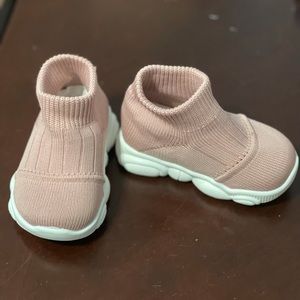 Baby girl pastel pink sneakers